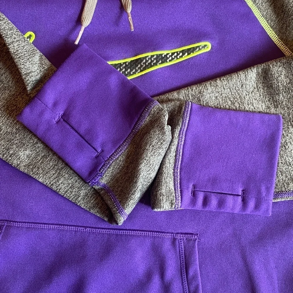 Nike Therma fit Hoodie Purple and Gray